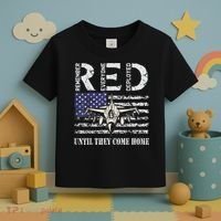 RED Friday Military S Air Force USAF US Flag Veteran Toddler T-Shirt thumb 3