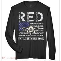 RED Friday Military S Air Force USAF US Flag Veteran Zone Performance Long-Sleeve T-Shirt thumb 0
