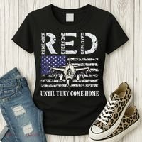 RED Friday Military S Air Force USAF US Flag Veteran Women's T-Shirt thumb 3