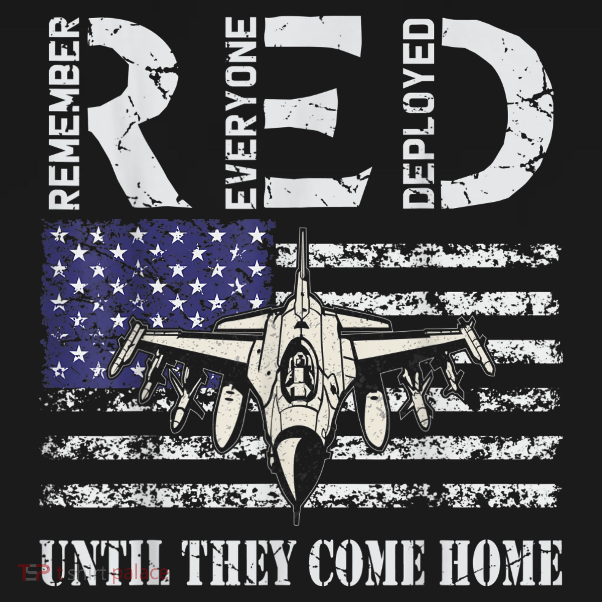RED Friday Military S Air Force USAF US Flag Veteran Women's Tri-Blend 3/4-Sleeve Raglan Shirt