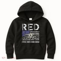 RED Friday Military S Air Force USAF US Flag Veteran Kids Hoodie thumb 0
