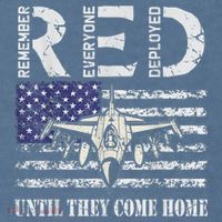 RED Friday Military S Air Force USAF US Flag Veteran Comfort Colors Garment-Dyed Hooded Sweatshirt thumb 2