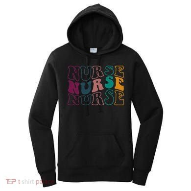Retro Future Nurse Life For Registered Nurse Nurses Day Women's Hoodie