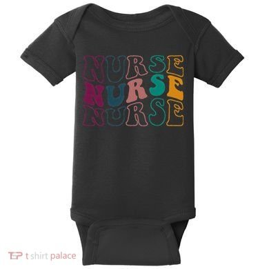 Retro Future Nurse Life For Registered Nurse Nurses Day Baby Bodysuit