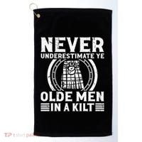 Ren Faire Never Underestimate Ye Olde In A Kilt Golf Towel thumb 0