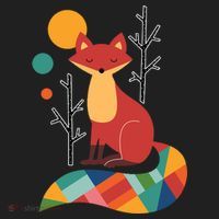 Rainbow Fox Nature Gift Women's Sweatshirt thumb 2