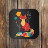 Rainbow Fox Nature Gift Coaster thumb 0