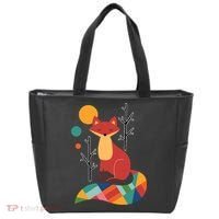Rainbow Fox Nature Gift Tote Bag thumb 0