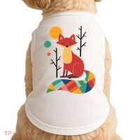 Rainbow Fox Nature Gift Doggie Tank thumb 0