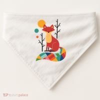 Rainbow Fox Nature Gift USA-Made Doggie Bandana thumb 0