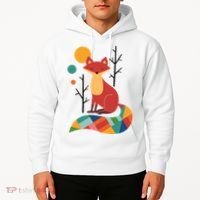 Rainbow Fox Nature Gift Hoodie thumb 2