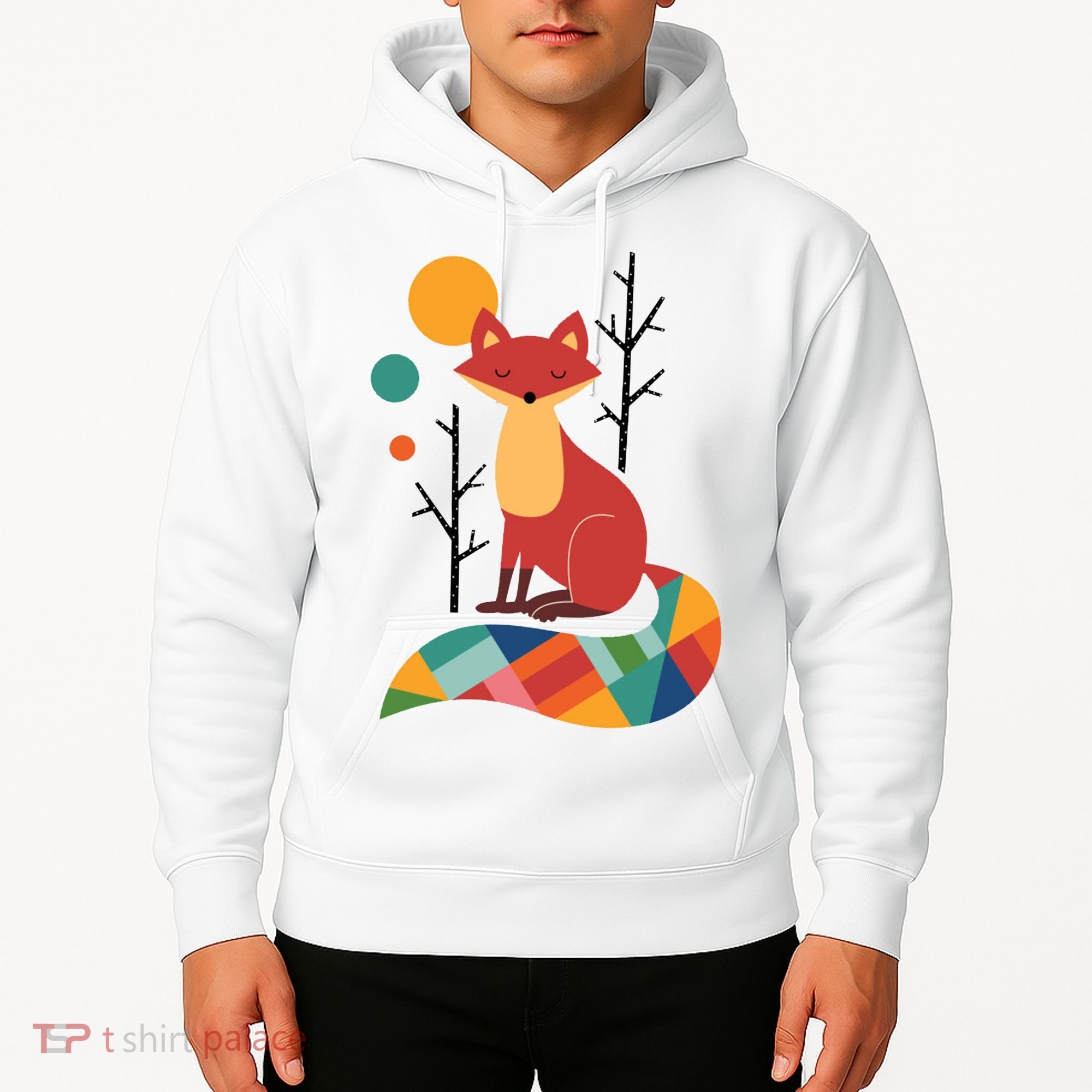 Rainbow Fox Nature Gift Hoodie