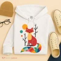 Rainbow Fox Nature Gift Hoodie thumb 4