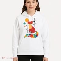 Rainbow Fox Nature Gift Hoodie thumb 5