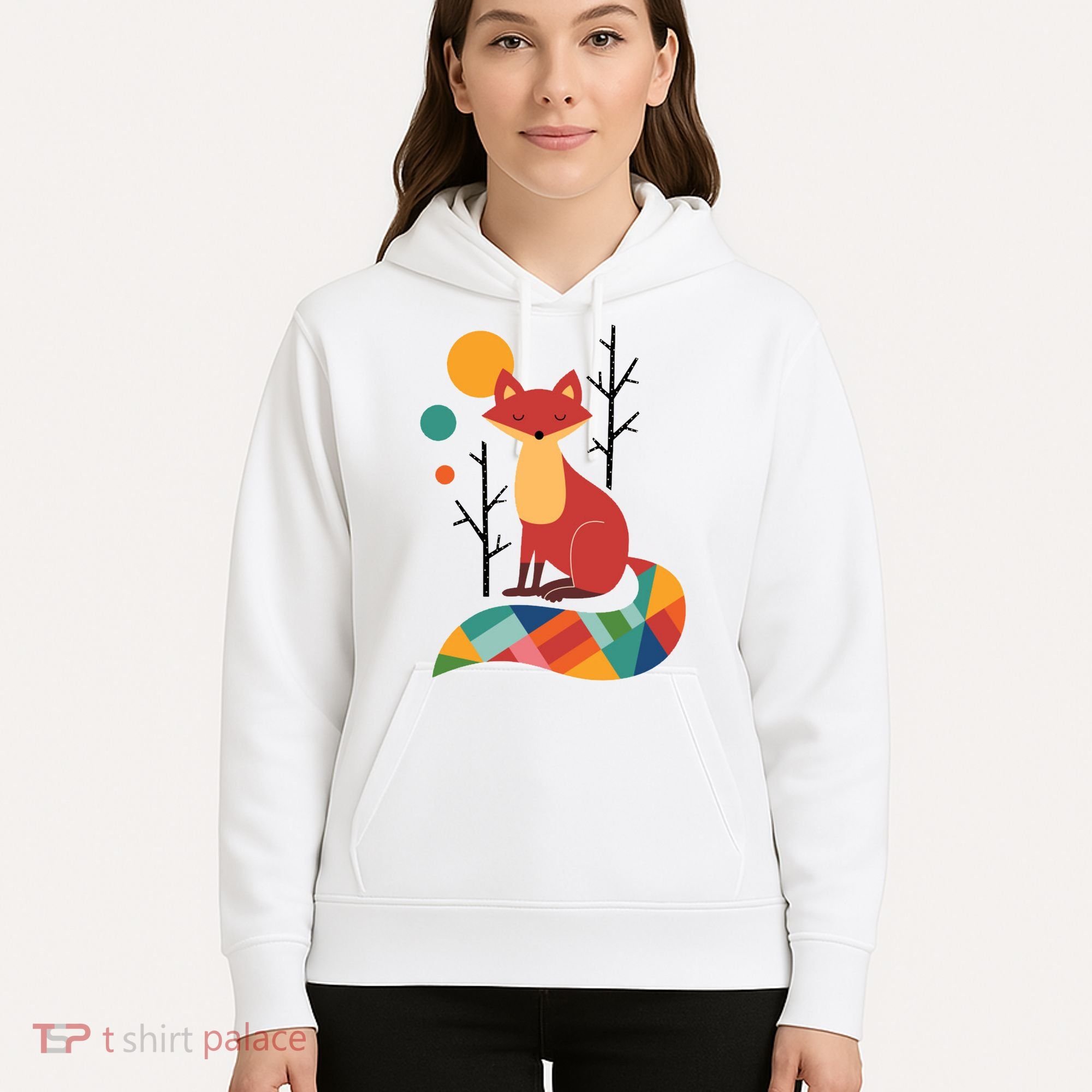 Rainbow Fox Nature Gift Hoodie