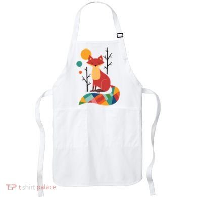 Rainbow Fox Nature Gift Apron