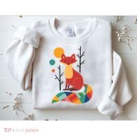 Rainbow Fox Nature Gift Sweatshirt thumb 2