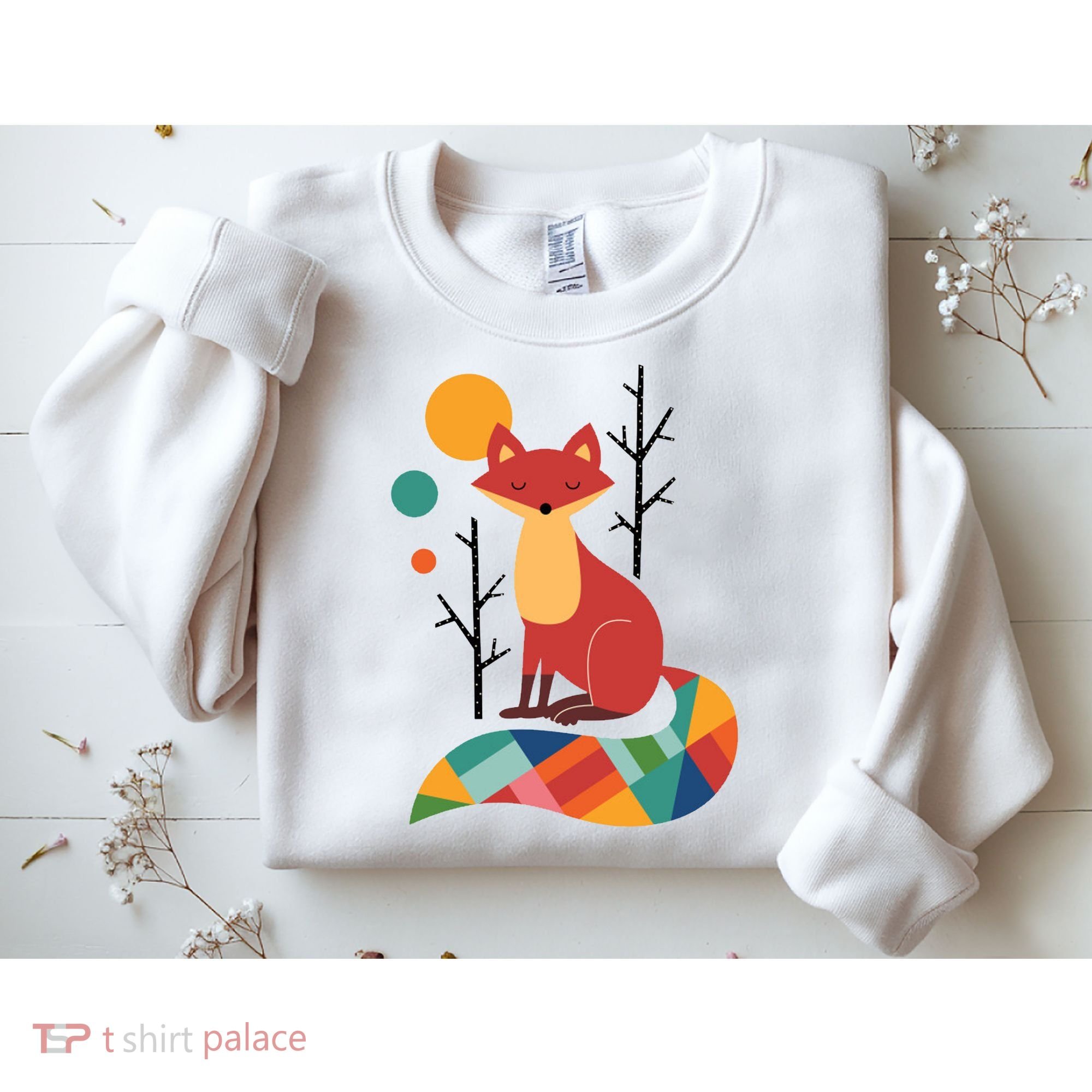 Rainbow Fox Nature Gift Sweatshirt