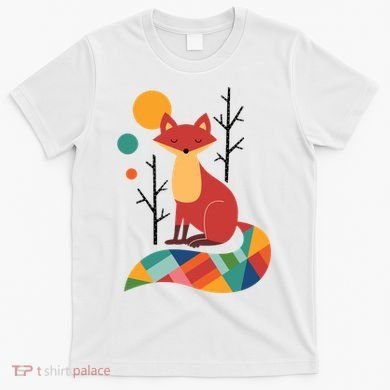 Rainbow Fox Nature Gift T-Shirt