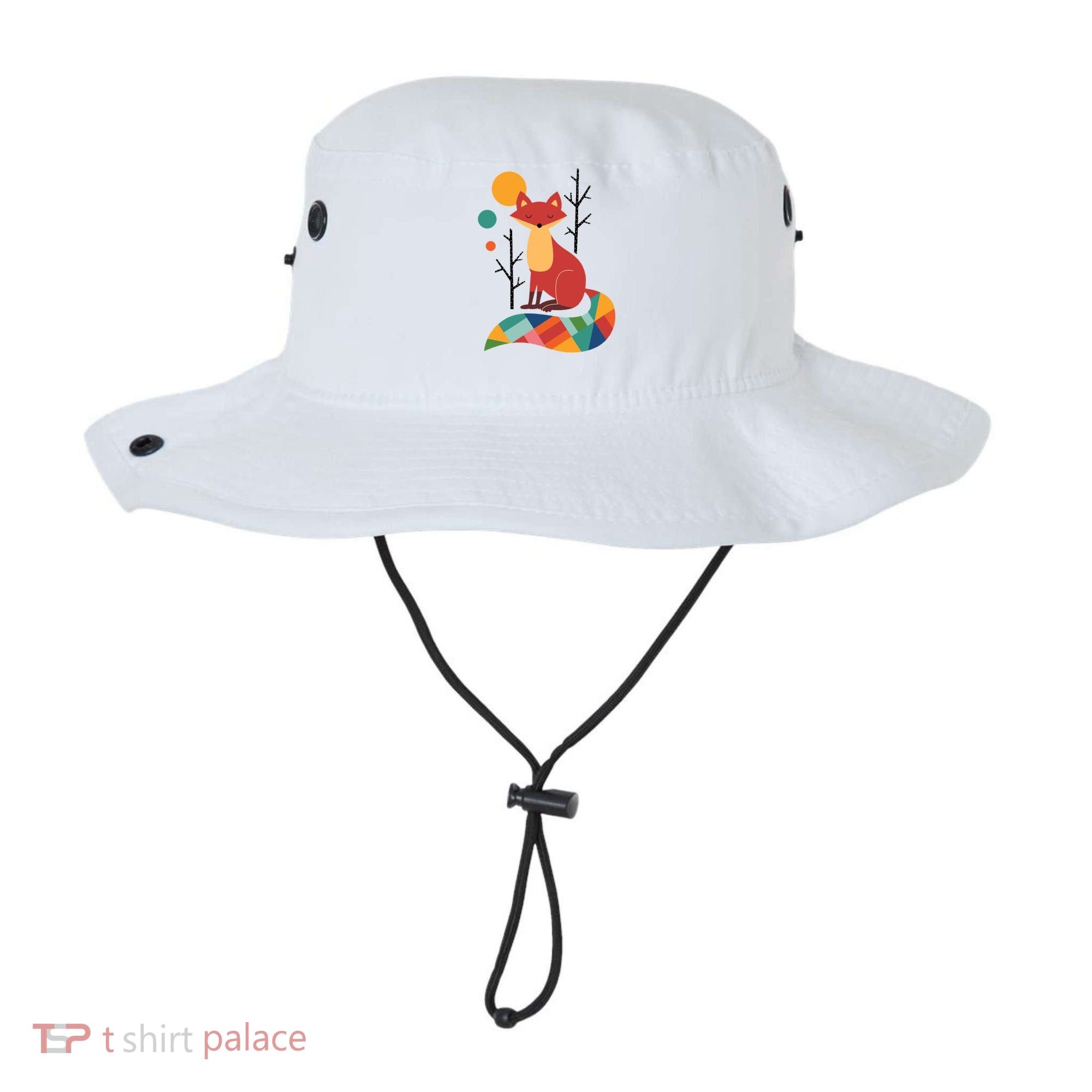 Rainbow Fox Nature Gift Bucket Hat