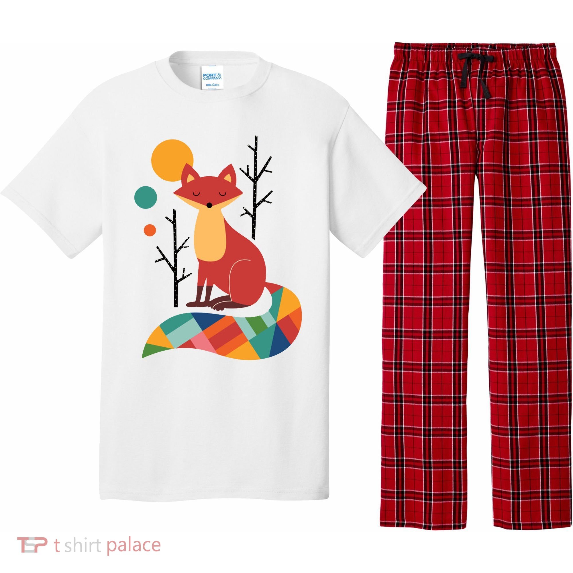 Rainbow Fox Nature Gift Pajama Set