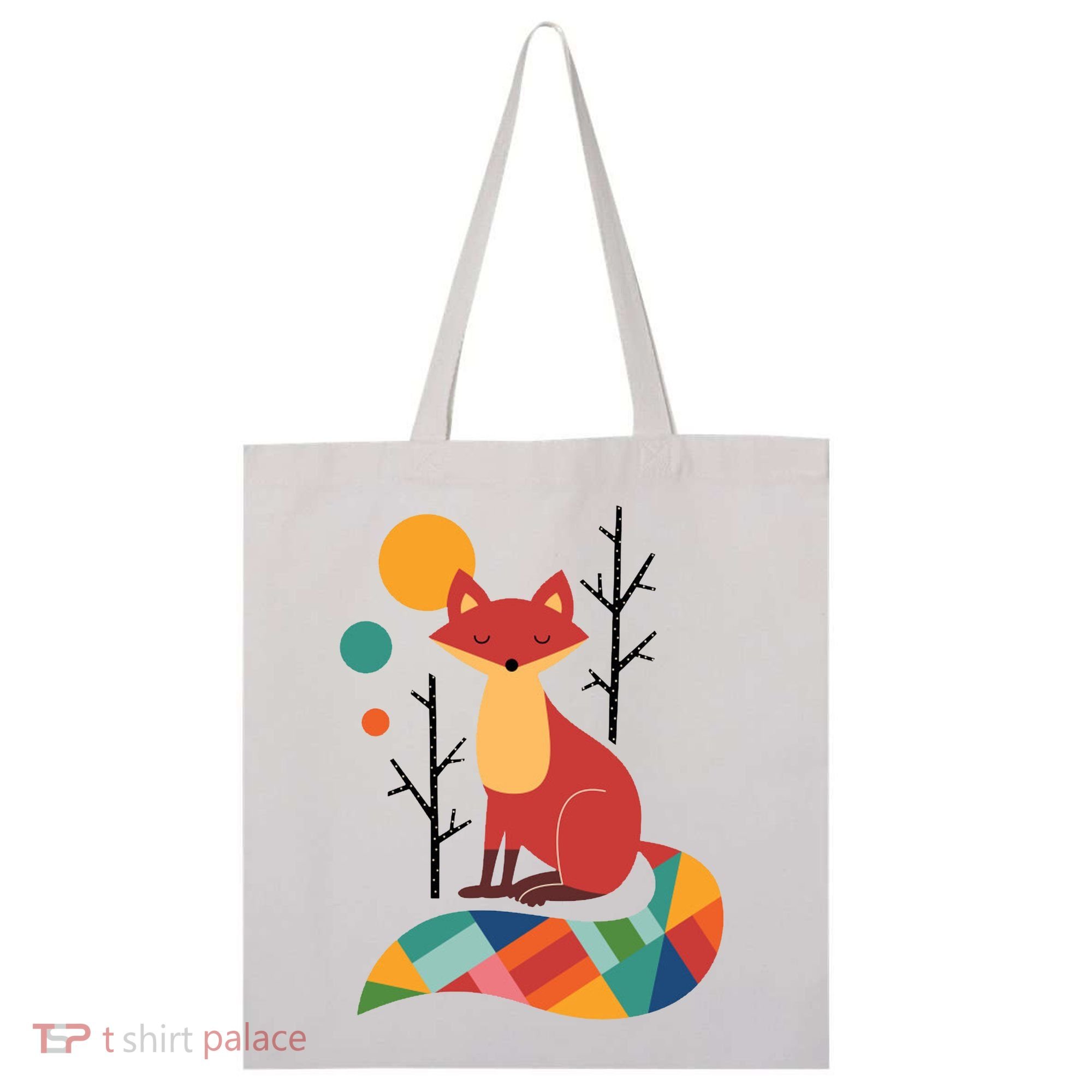 Rainbow Fox Nature Gift Tote Bag