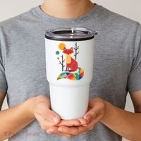 Rainbow Fox Nature Gift Tumbler thumb 2