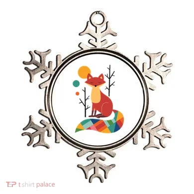 Rainbow Fox Nature Gift Ornament