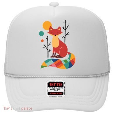 Rainbow Fox Nature Gift Hat