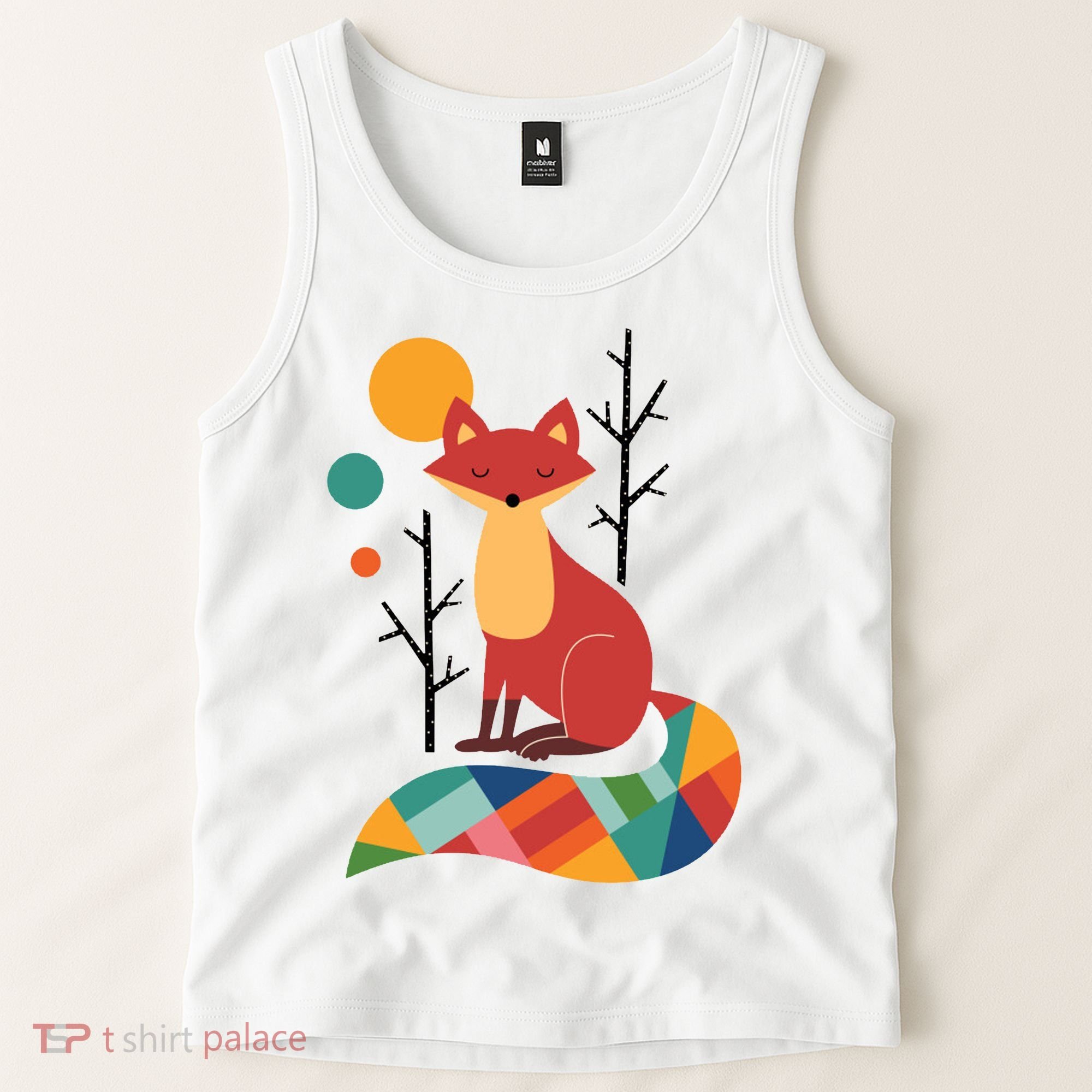 Rainbow Fox Nature Gift Tank Top