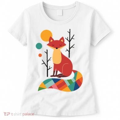 Rainbow Fox Nature Gift Women's T-Shirt