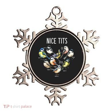 Retro Funny Nice Tits Birds Birdwatcher Bird Watching Humor Gift Ornament