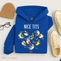 Retro Funny Nice Tits Birds Birdwatcher Bird Watching Humor Gift Hoodie thumb 4