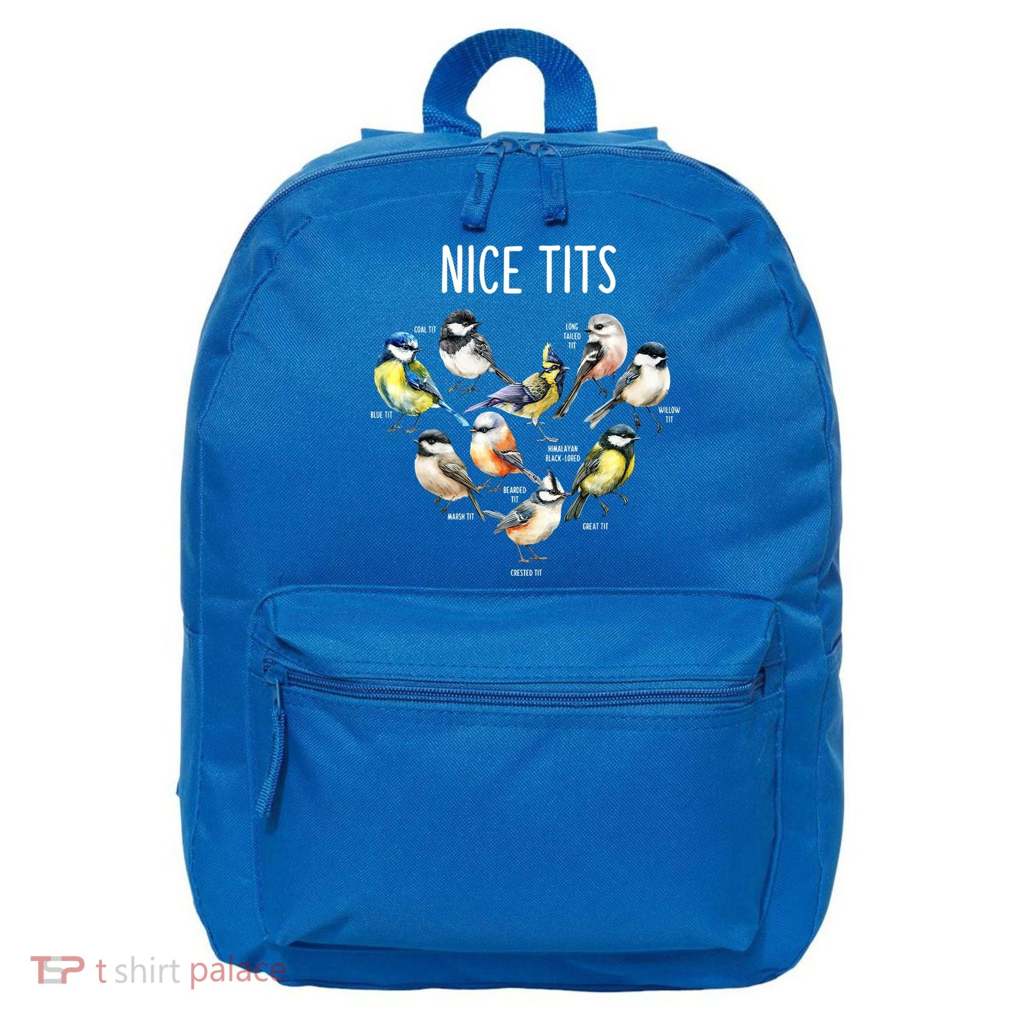 Retro Funny Nice Tits Birds Birdwatcher Bird Watching Humor Gift 16 in Basic Backpack