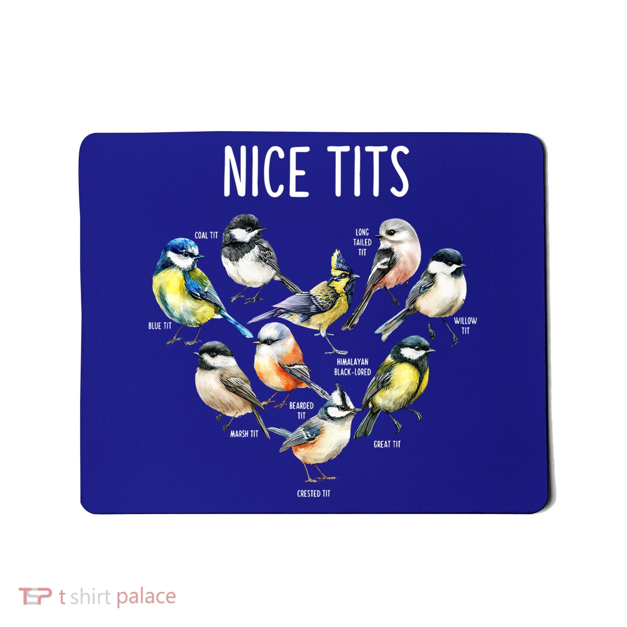Retro Funny Nice Tits Birds Birdwatcher Bird Watching Humor Gift Mousepad