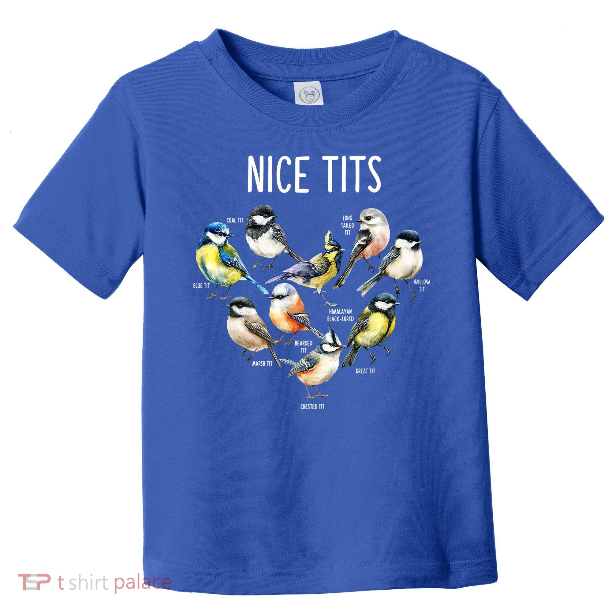 Retro Funny Nice Tits Birds Birdwatcher Bird Watching Humor Gift Toddler T-Shirt