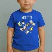 Retro Funny Nice Tits Birds Birdwatcher Bird Watching Humor Gift Toddler T-Shirt thumb 2