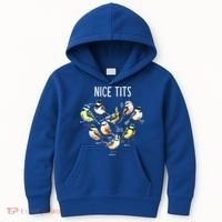 Retro Funny Nice Tits Birds Birdwatcher Bird Watching Humor Gift Kids Hoodie thumb 0