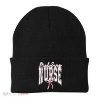 Retro Flroal Operating Room Nurse Coquette Bow OR Nursing Beanie thumb 0