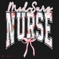 Retro Flroal Operating Room Nurse Coquette Bow OR Nursing Women's Hoodie thumb 2
