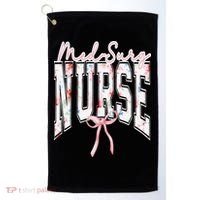Retro Flroal Operating Room Nurse Coquette Bow OR Nursing Golf Towel thumb 0