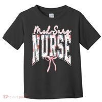 Retro Flroal Operating Room Nurse Coquette Bow OR Nursing Toddler T-Shirt thumb 0