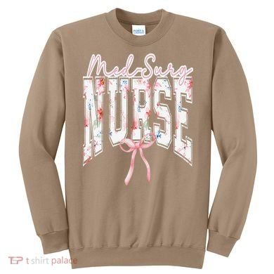 Retro Flroal Operating Room Nurse Coquette Bow OR Nursing Sweatshirt