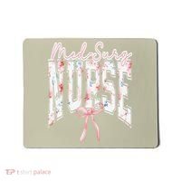 Retro Flroal Operating Room Nurse Coquette Bow OR Nursing Mousepad thumb 0