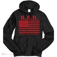 R.E.D. Friday | On Fridays We Wear Red | Remember Everyone Deployed Tie Dye Hoodie thumb 0
