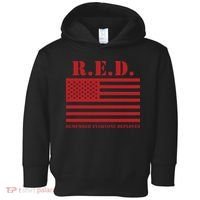R.E.D. Friday | On Fridays We Wear Red | Remember Everyone Deployed Toddler Hoodie thumb 0