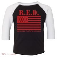 R.E.D. Friday | On Fridays We Wear Red | Remember Everyone Deployed Toddler Fine Jersey T-Shirt thumb 0