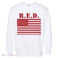 R.E.D. Friday | On Fridays We Wear Red | Remember Everyone Deployed Garment-Dyed Sweatshirt thumb 0