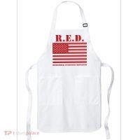 R.E.D. Friday | On Fridays We Wear Red | Remember Everyone Deployed Apron thumb 0