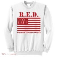 R.E.D. Friday | On Fridays We Wear Red | Remember Everyone Deployed Sweatshirt thumb 0